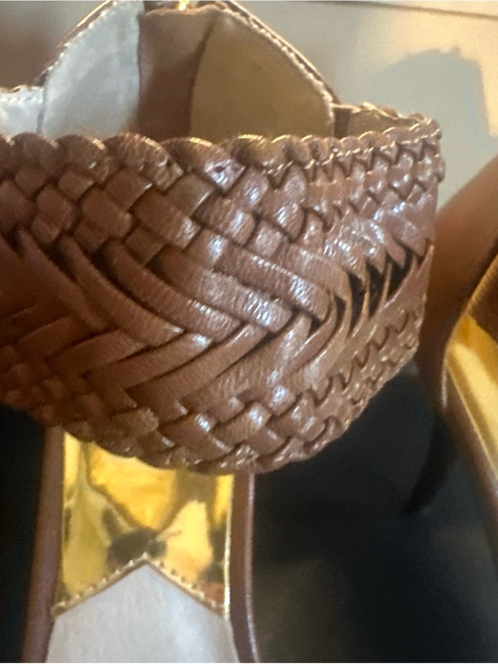 Michael Kors Juniper Dark Walnut Sandals size 9 NIB - Picture 10 of 16